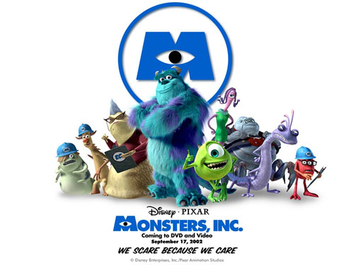 pixar characters wallpaper. Pixar: Monsters Inc
